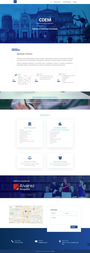 Creacion pagina web CDEM