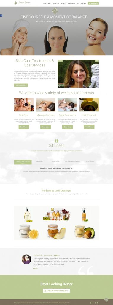 Lavinia Borcau website design