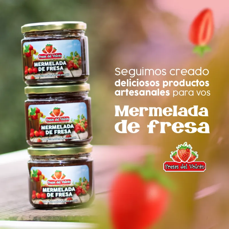 fresas del volcan redes sociales post